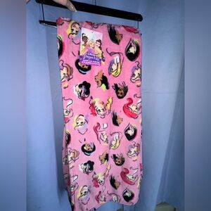 Disney Princesses Super Lux Throw/Blanket. Ariel, Fiona, Cinderella, Jasmine